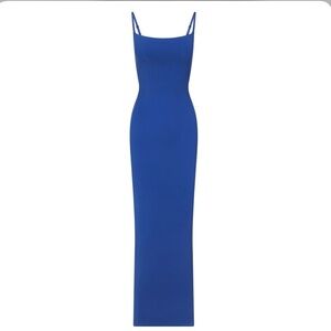 FITS EVERYBODY LONG SLIP DRESS - SAPPHIRE